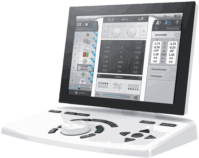 קונסולת השליטה של Vision-S 700 — מסך מגע ולוח בקרה ארגונומי